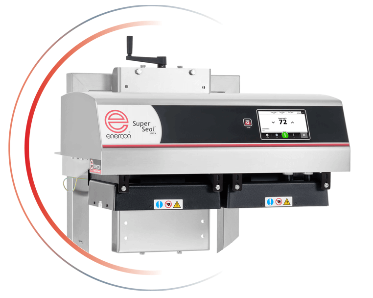 Super Seal Max induction cap sealer in red circle